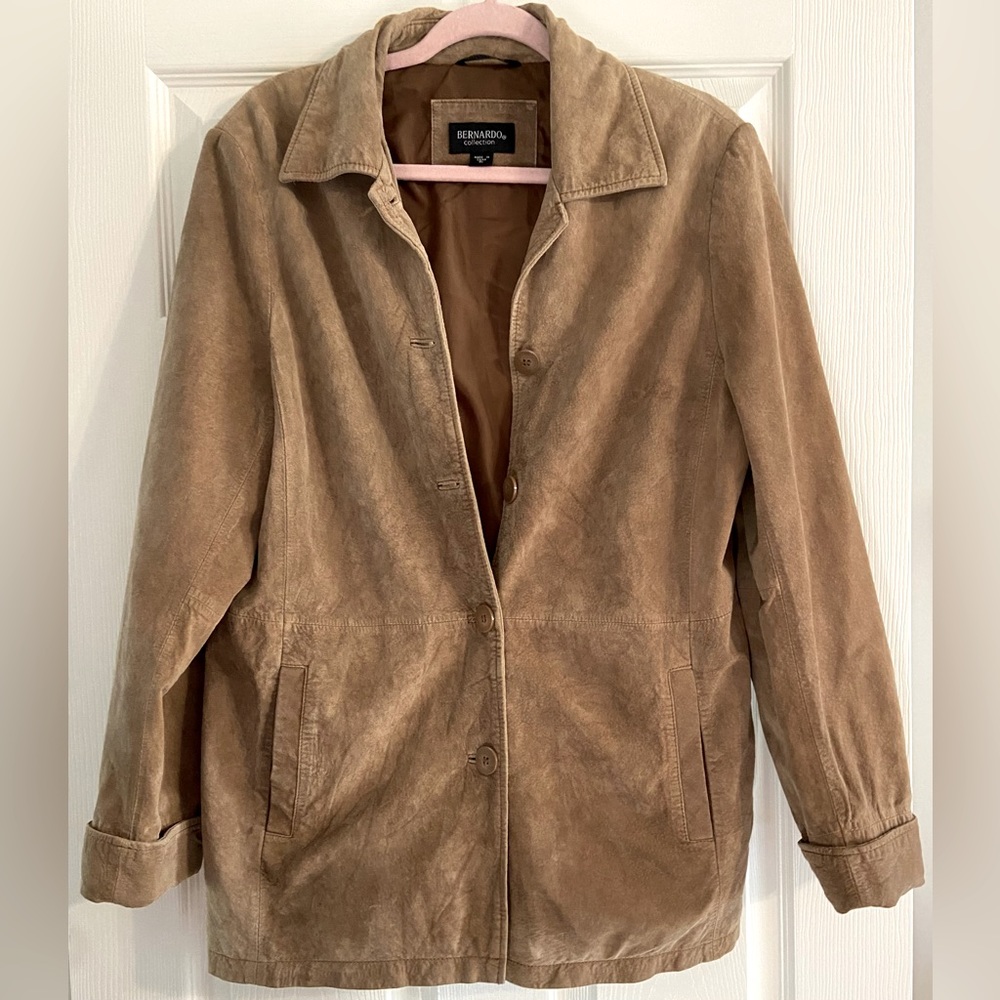 Bernardo Collection Suede Jacket. Made Exclusively For Nordstroms.  Size PL